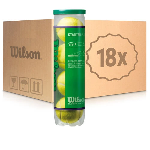 Wilson Starter Play (Stage 1) 18x 4 Ball Tube In A Box 3 Wilson Starter Play (Stage 1) 18x 4 Ball Tube In A Box