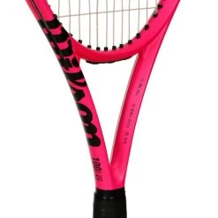 Wilson Clash 100L V2.0 Bright Neon Pink Tour Racket -Tennis Shop 04005000 10