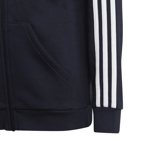 ADIDAS 3-Stripes Fleece Full-Zip Hoodie Boys 6 ADIDAS 3-Stripes Fleece Full-Zip Hoodie Boys - Image 4