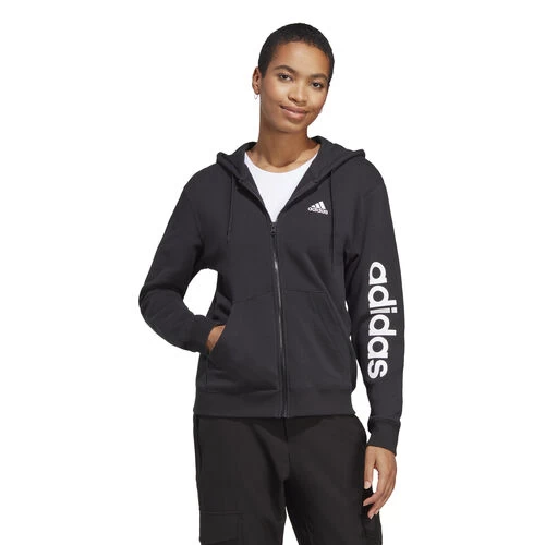 ADIDAS Linear French Terry Full Zip Hoodie Women 4 ADIDAS Linear French Terry Full Zip Hoodie Women - Image 2