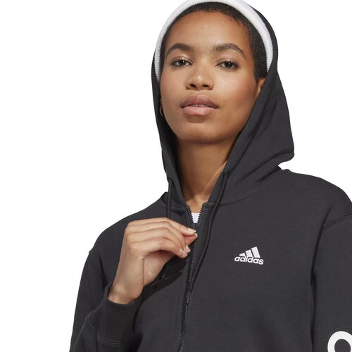 ADIDAS Linear French Terry Full Zip Hoodie Women 7 ADIDAS Linear French Terry Full Zip Hoodie Women - Image 5